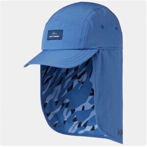 Helly-Hansen HH Desert Cap One Size Standard Blue Camouflage Outdoor, Sun, Rain